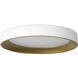 Nix 9 inch White and Gold Flush Mount Ceiling Light