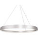 Halo LED 52 inch Brushed Silver Pendant Ceiling Light
