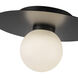 Elixir LED 9.88 inch Black Flush Mount Ceiling Light