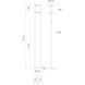 Novel 65.13 inch 18 watt Black Floor Lamp Portable Light