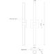 Fresno LED 24 inch Chrome Bath Vanity Light Wall Light