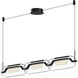Hilo LED 43 inch Black Linear Pendant Ceiling Light
