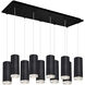 Cameo Multi Pendant Ceiling Light in Black