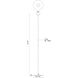 Valor 78.13 inch 15 watt Black Floor Lamp Portable Light