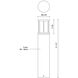 Alden 120 24 watt Black Exterior Bollard