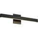 Vera LED 22.88 inch Black Bath Vanity Light Wall Light