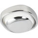 Pebble 8.25 inch Chrome ADA Wall Sconce Wall Light