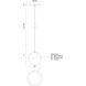 Pluto LED 4 inch Chrome Pendant Ceiling Light