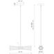 Motif LED 5.63 inch Black Linear Pendant Ceiling Light
