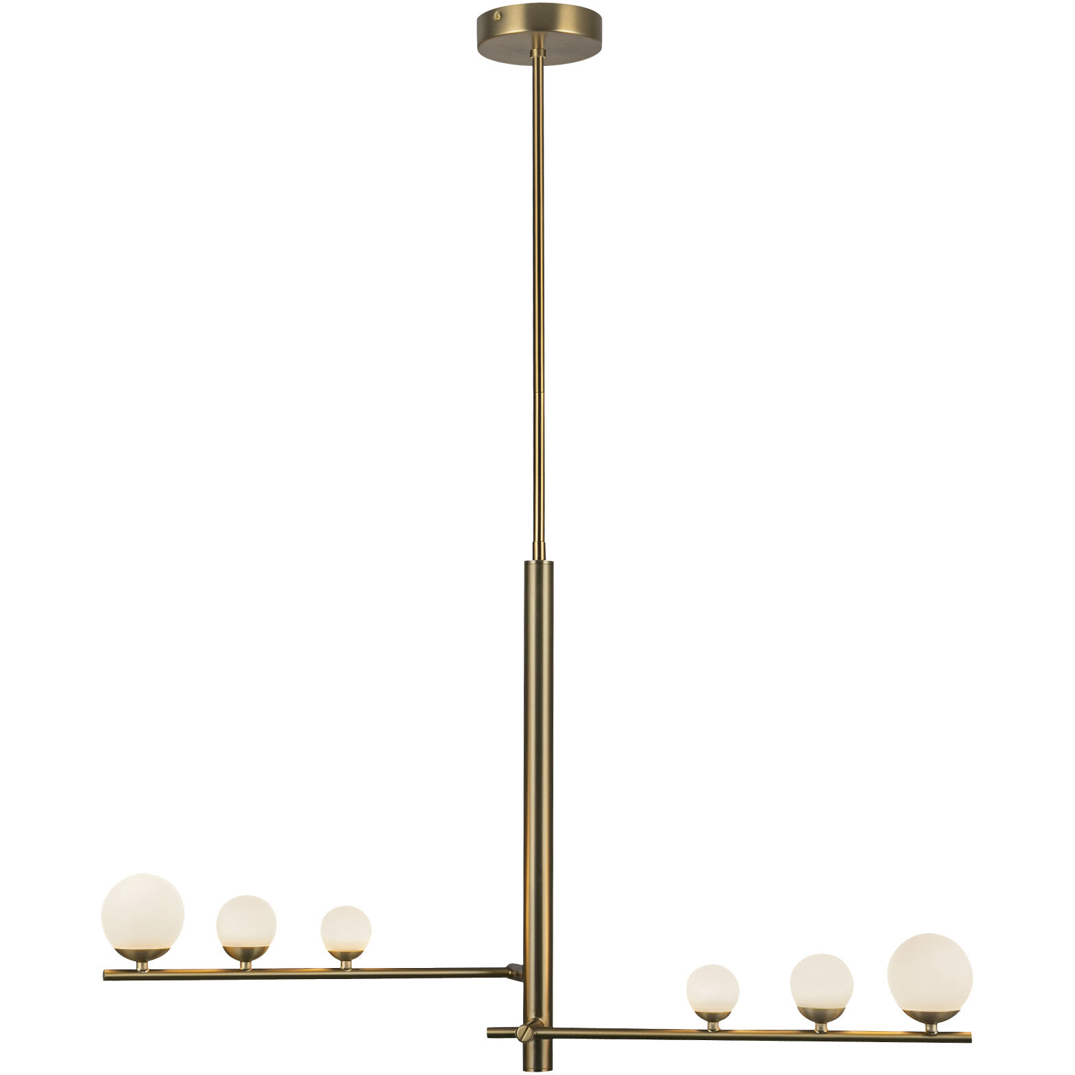 Cypress Pendant Ceiling Light in Brushed Gold
