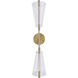 Mulberry LED 5.38 inch Brushed Gold and Light Guide Wall Sconce Wall Light