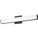 Longitude LED 20 inch Black Vanity Light Wall Light