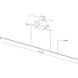Vega Minor LED 47.38 inch Black Linear Pendant Ceiling Light