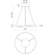 Anello Minor LED 19 inch Brushed Nickel Pendant Ceiling Light