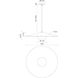 Cruz LED 24 inch Felt - Gray Pendant Ceiling Light in Felt Shade