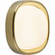 Pebble 8.25 inch Metallic Brass Flush Mount Ceiling Light