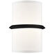 Pondi LED 7 inch Black ADA Wall Sconce Wall Light