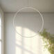 Cirque LED 48 inch Brushed Nickel Pendant Ceiling Light