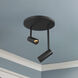 Downey LED 4.38 inch Black Semi-Flush Mount Ceiling Light