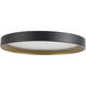 Nix 11.88 inch Black and Gold Flush Mount Ceiling Light