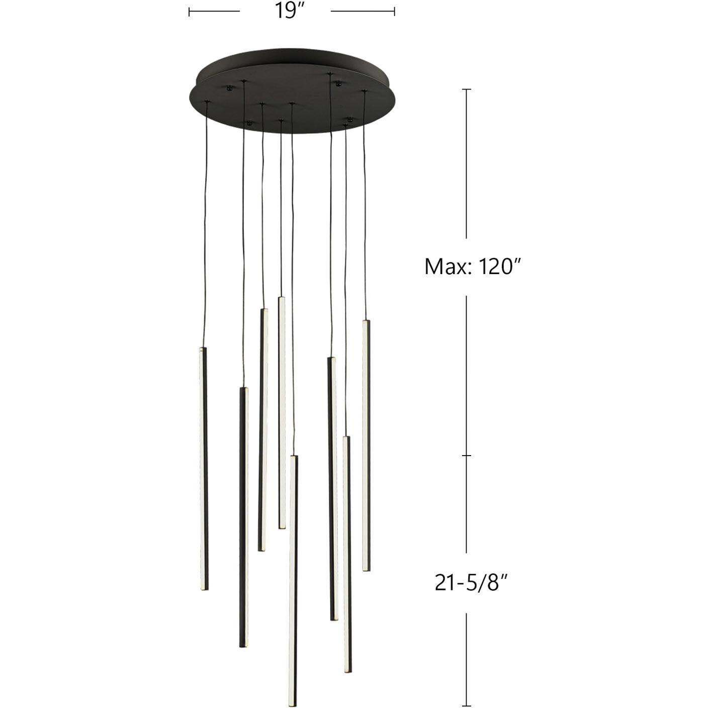 Chute Multi Pendant Ceiling Light in White