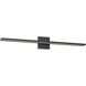 Brio LED 38.98 inch Black Bath Vanity Light Wall Light