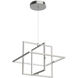 Mondrian LED 19.38 inch Brushed Nickel Pendant Ceiling Light