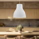 Cradle 1 Light 23.63 inch White Pendant Ceiling Light