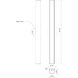 Longitude LED 36.13 inch Chrome Bath Vanity Light Wall Light