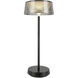 Tindra 14.38 inch 3 watt Black Table Lamp Portable Light