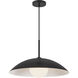 Regent 1 Light 19 inch Black Pendant Ceiling Light