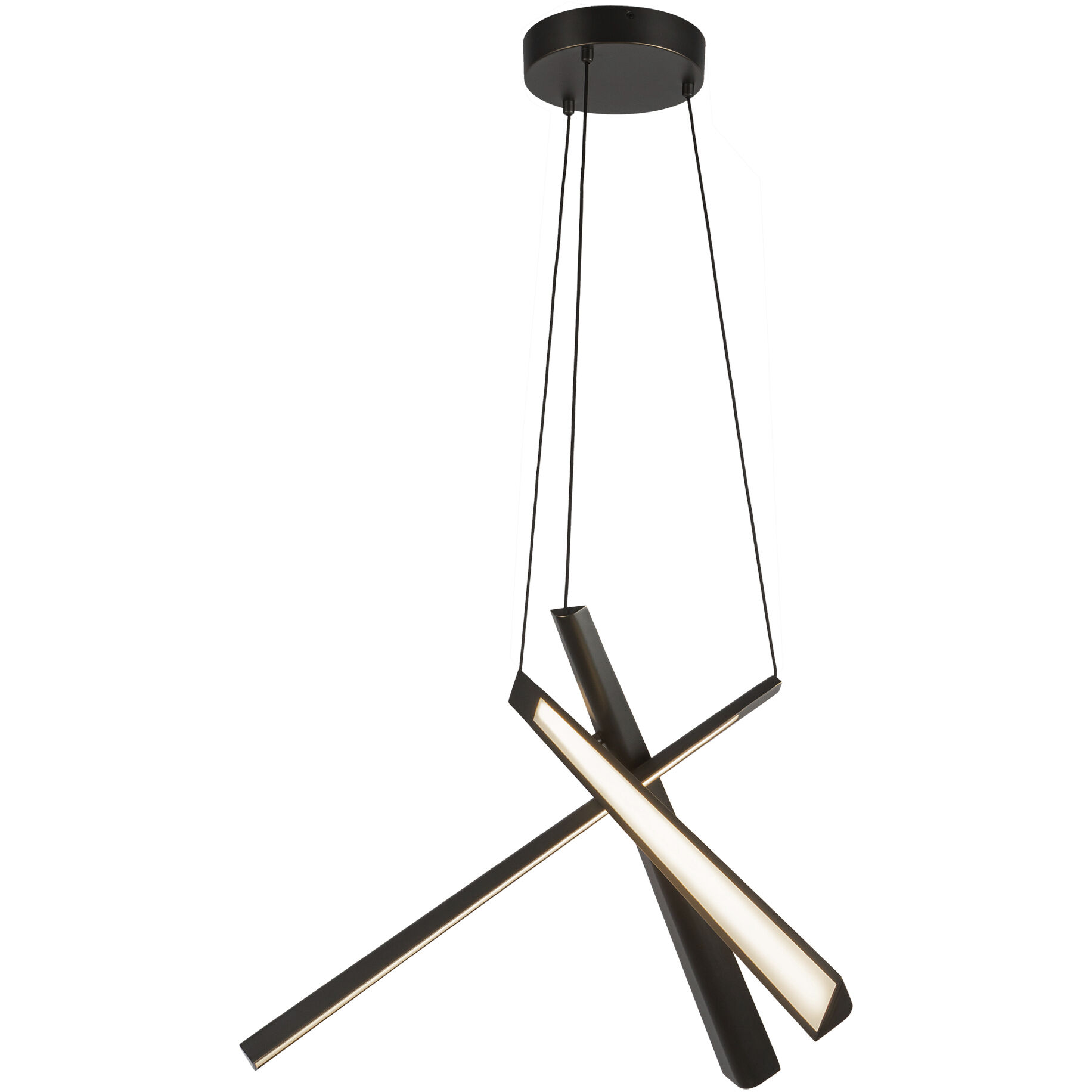 Lex LED 19.63 inch Urban Bronze Chandelier Ceiling Light