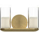 Birch Vanity Light Wall Light in Brushed Gold