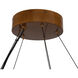 Bosco 34.88 inch Natural Oak Chandelier Ceiling Light