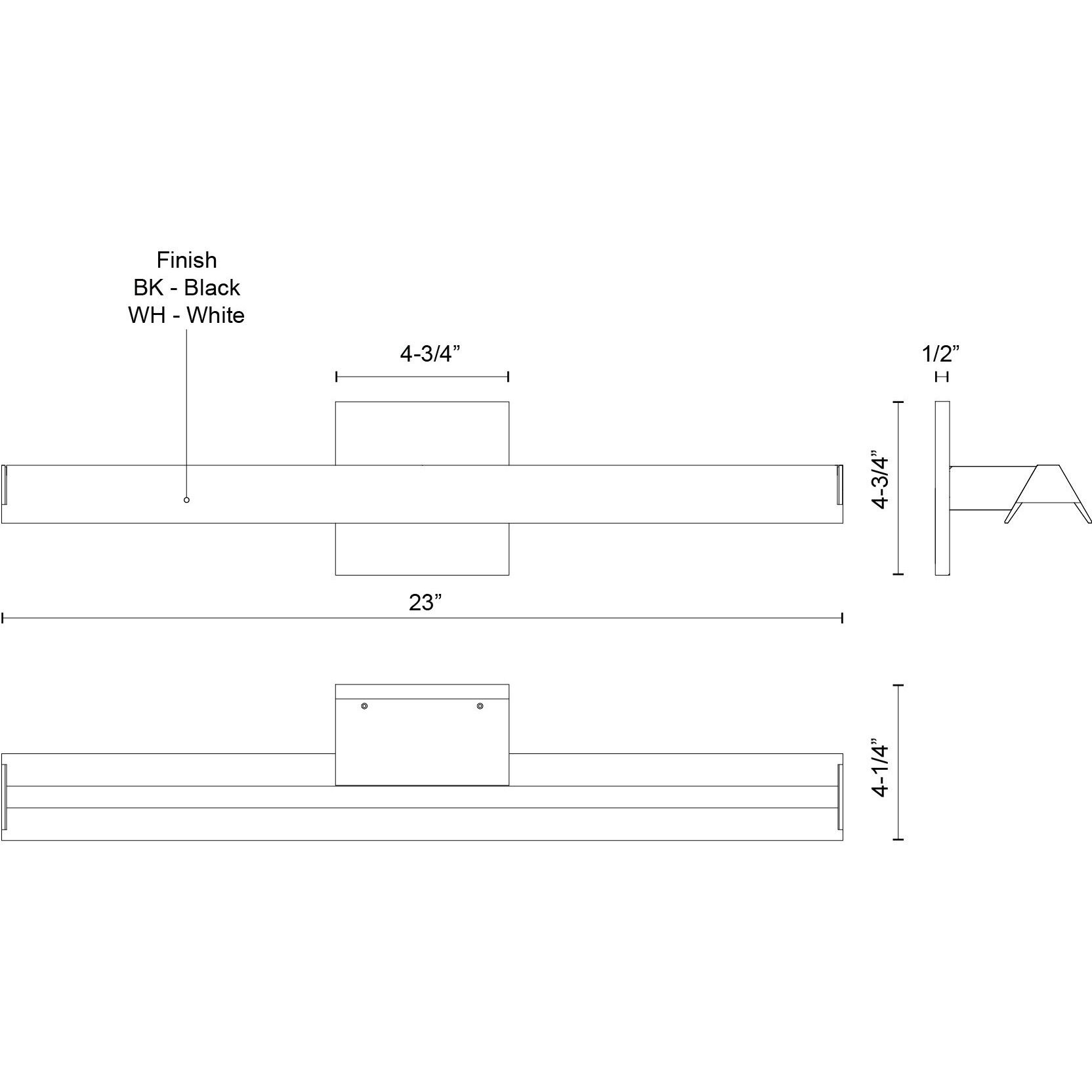Galleria Wall Sconce Wall Light in Black