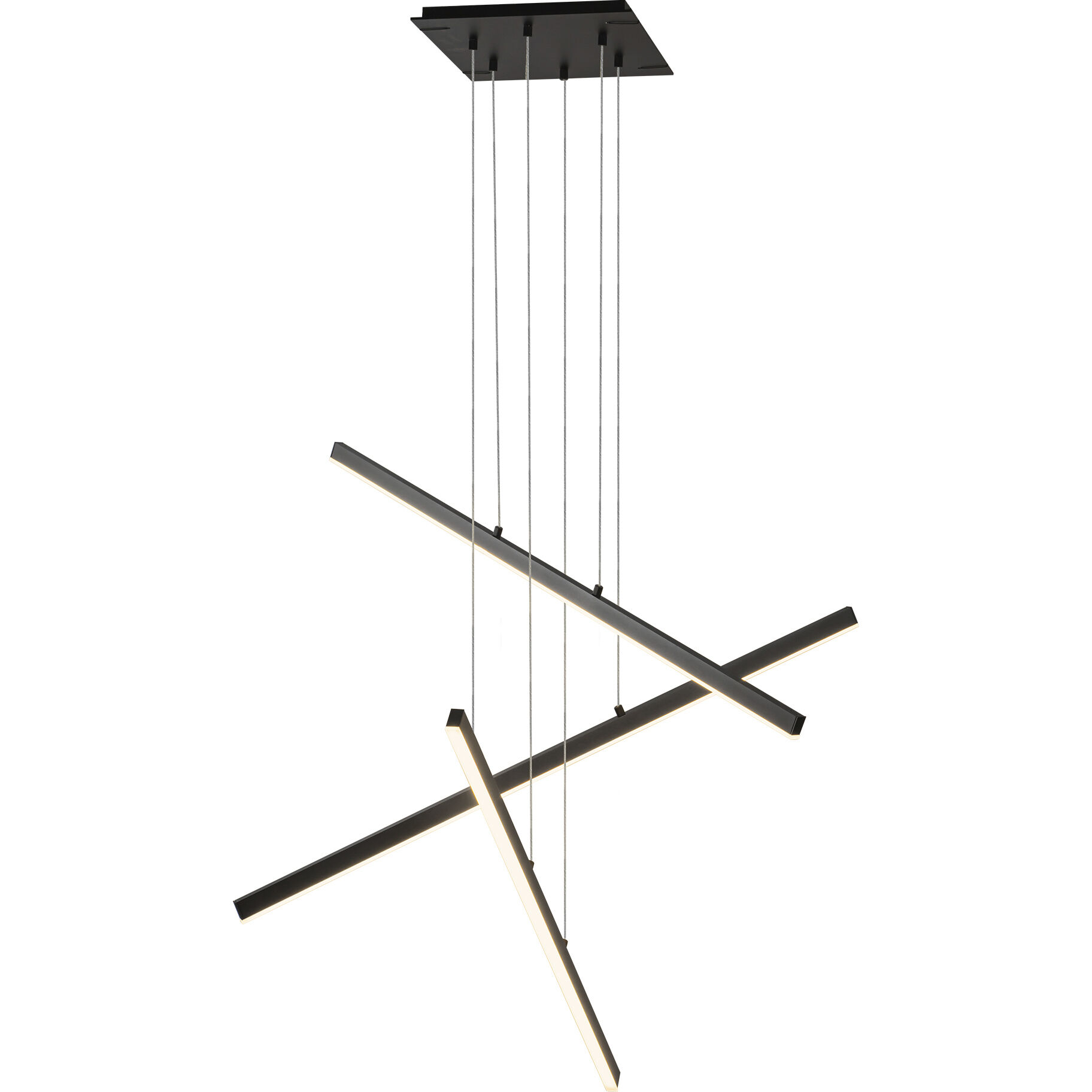 Vega LED 0.75 inch Black Multi Pendant Ceiling Light