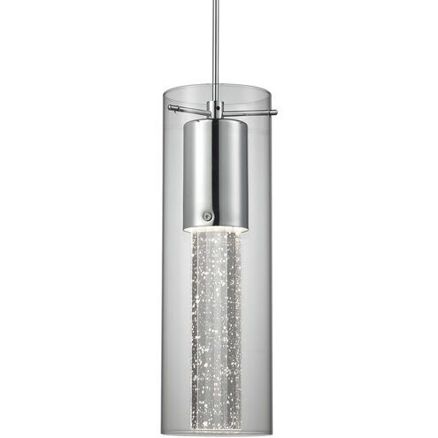 Champagne LED 4 inch Chrome Pendant Ceiling Light