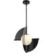 Scorpio LED 16 inch Glossy Black Pendant Ceiling Light