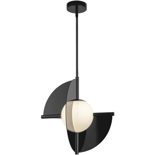 Scorpio LED 16 inch Glossy Black Pendant Ceiling Light