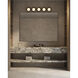 Cleo 36.13 inch Black Bath Vanity Light Wall Light