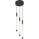 Motif LED 5.5 inch Black Multi Pendant Ceiling Light