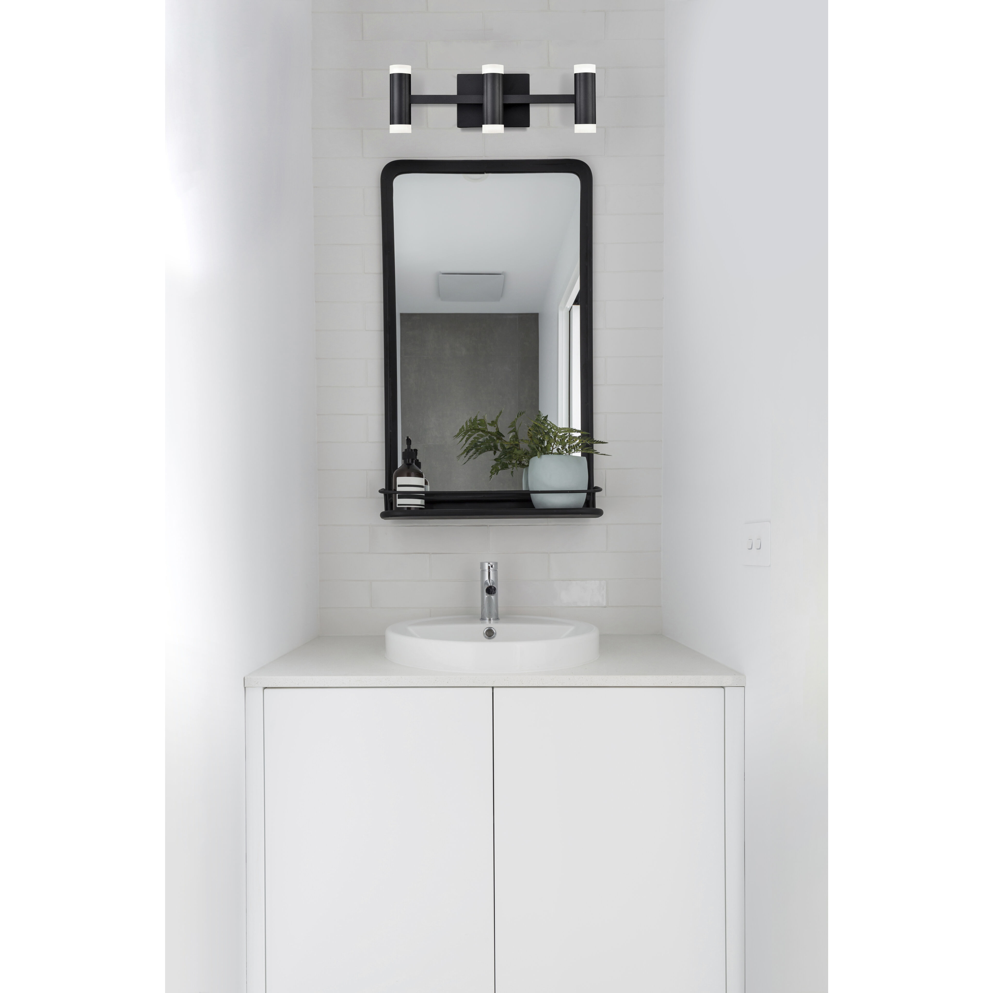 Brazen Vanity Light Wall Light in Black