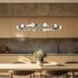 Rezz LED 27.63 inch Brushed Nickel Pendant Ceiling Light