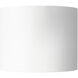 Uma 9.13 inch White Semi-Flush Mount Ceiling Light