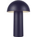 Setas 10.13 inch 3 watt Navy Blue Table Lamp Portable Light