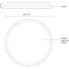 Brook LED 13.13 inch Chrome Flush Mount Ceiling Light