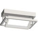 Mondrian LED 8 inch Brushed Nickel Semi-Flush Mount Ceiling Light
