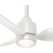 Hugo 42.38 inch White Ceiling Fan