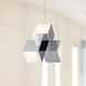 Tetra LED 11.38 inch Chrome Pendant Ceiling Light