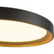 Nix 11.88 inch Black and Gold Flush Mount Ceiling Light